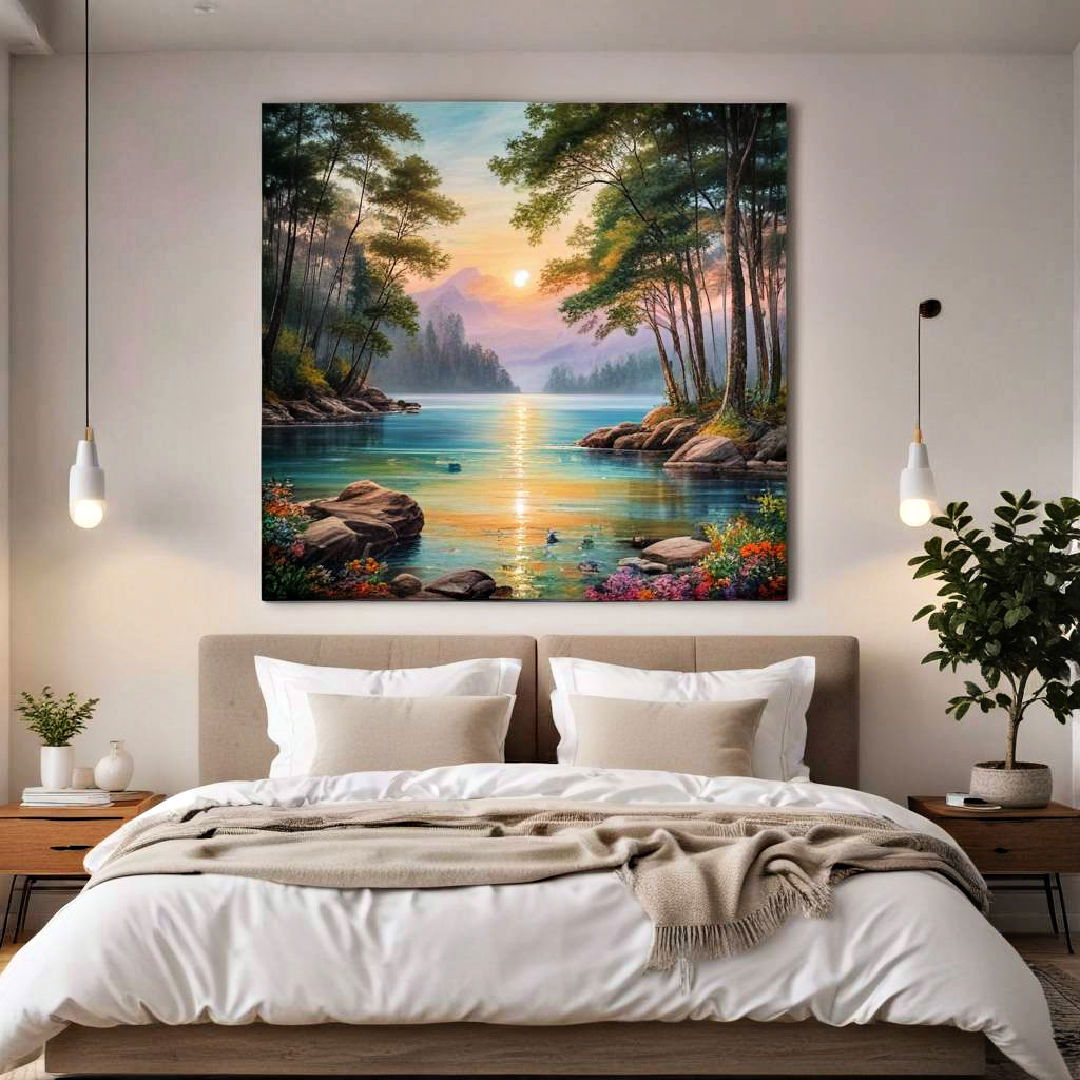 wall art with soothing imagery