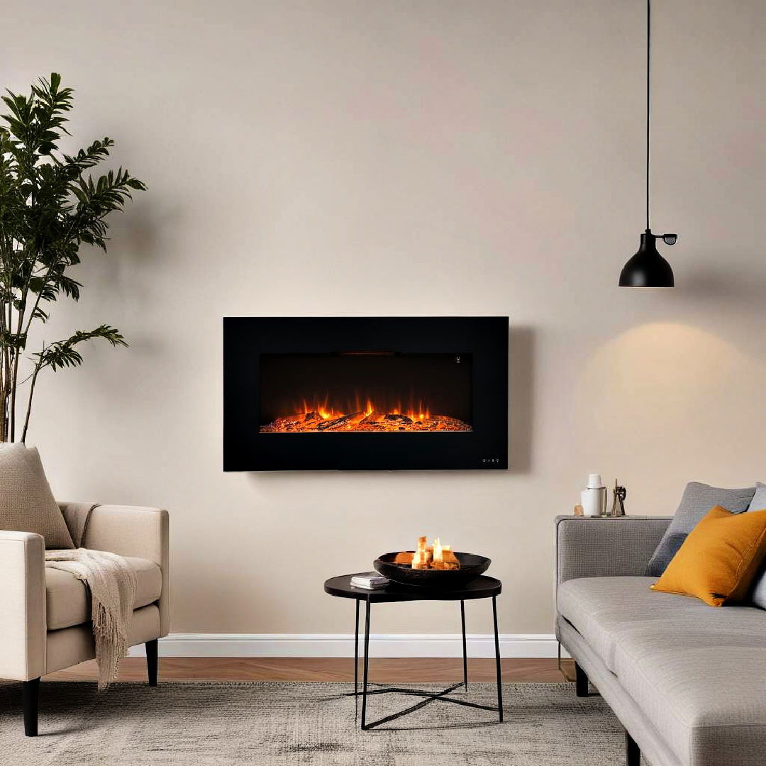 wall mounted electric fireplace