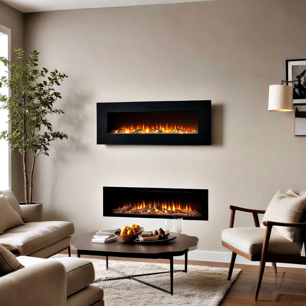 wall mounted electric fireplaces