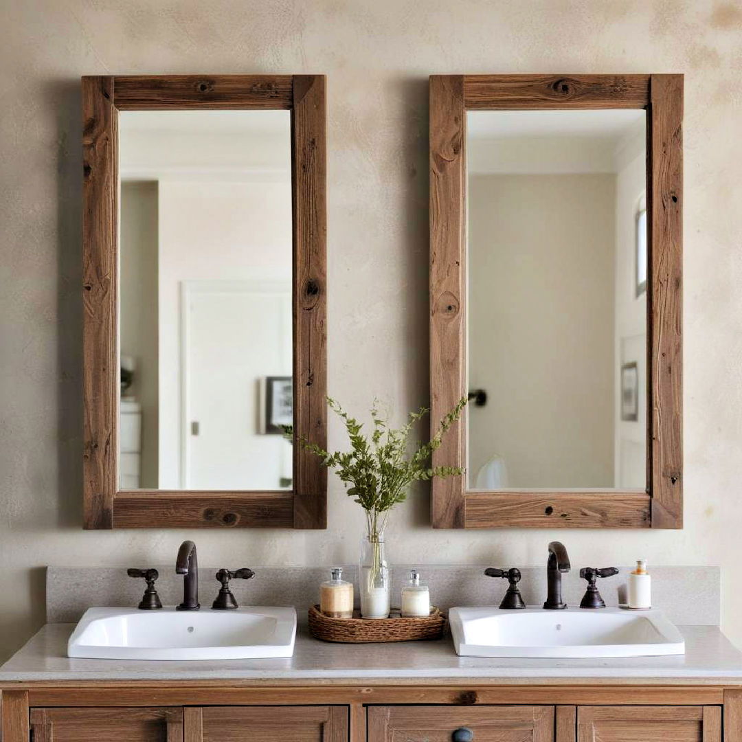 weathered wood mirrors