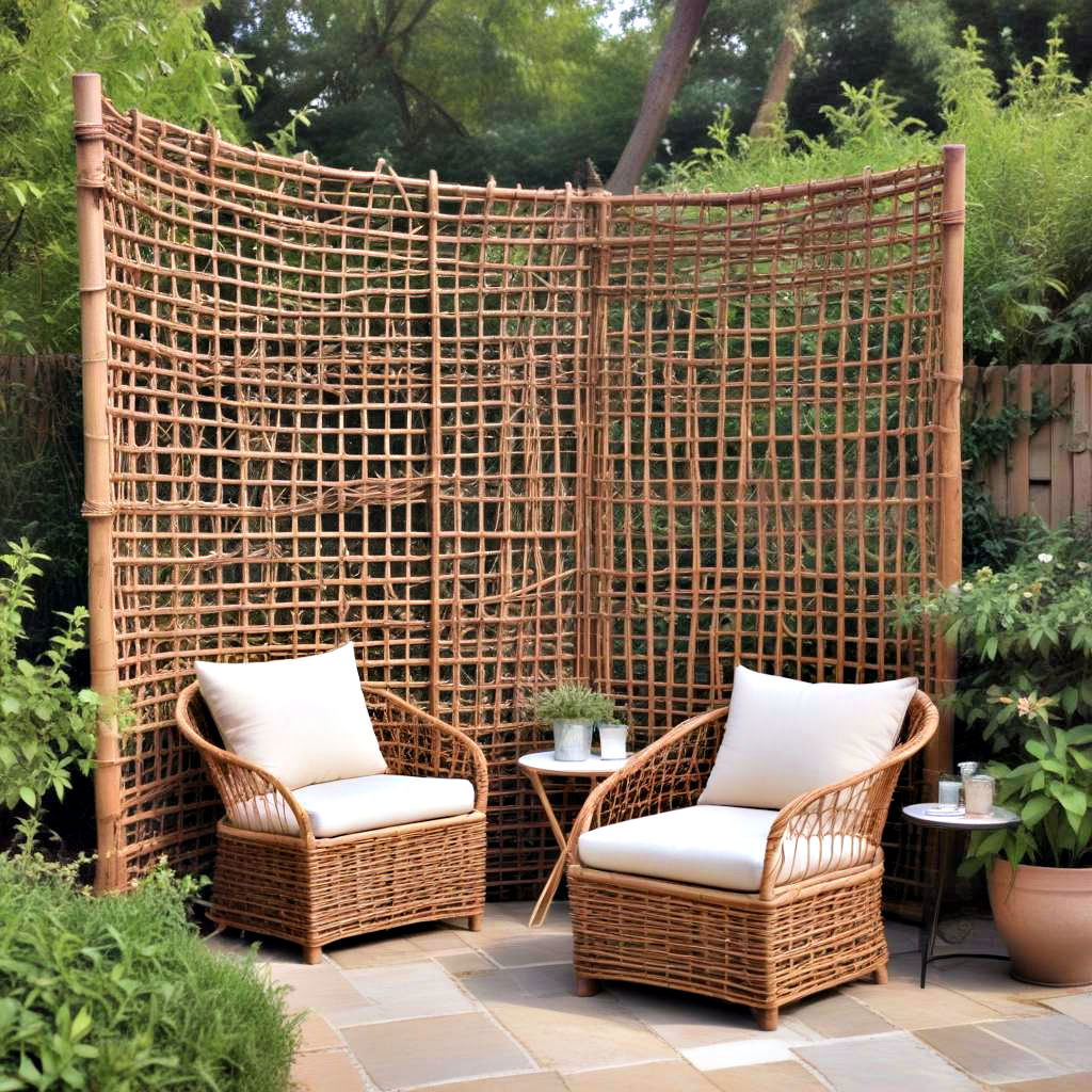woven willow screens