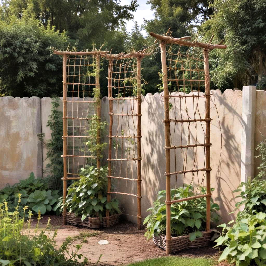 woven willow trellis