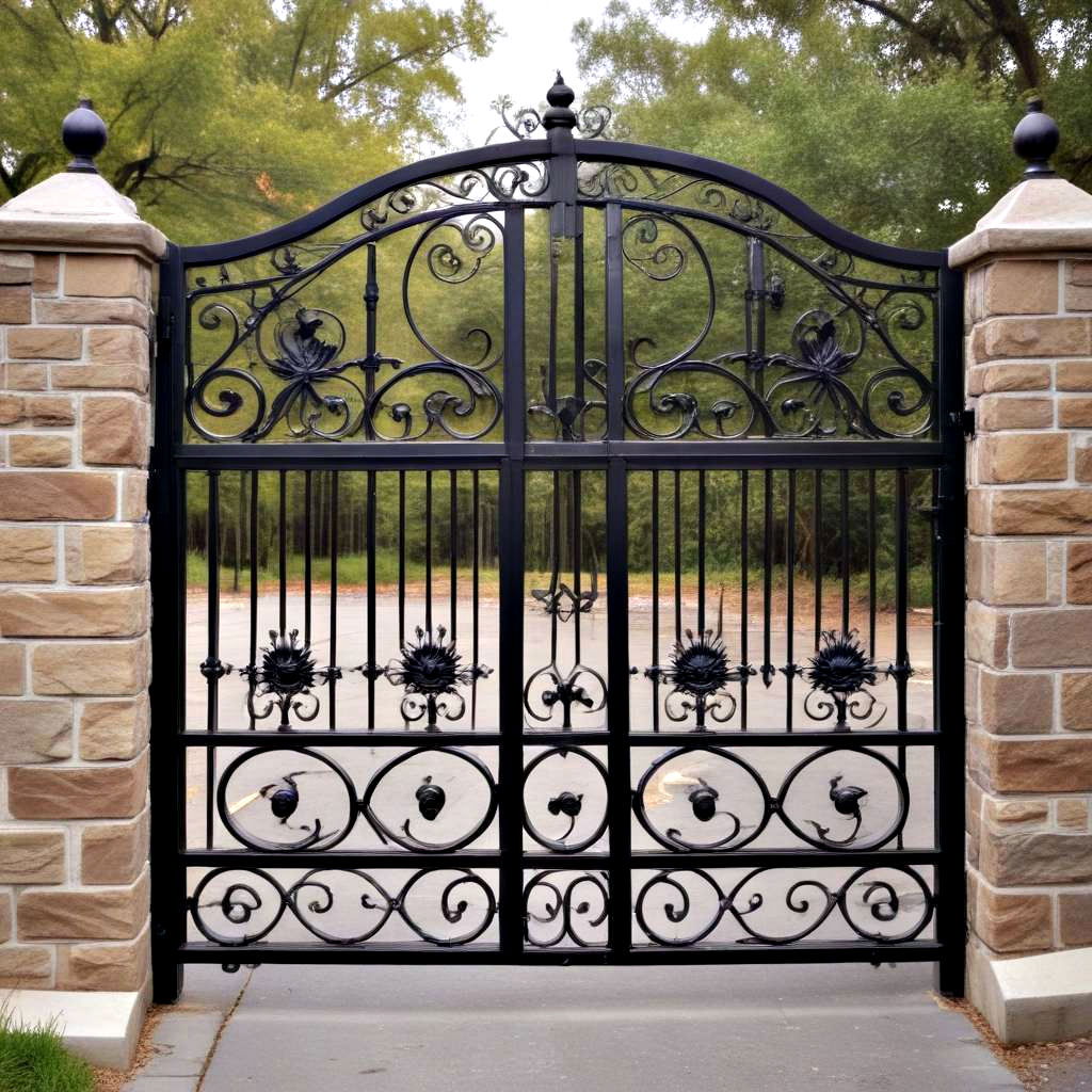 wrought iron ornamental gate