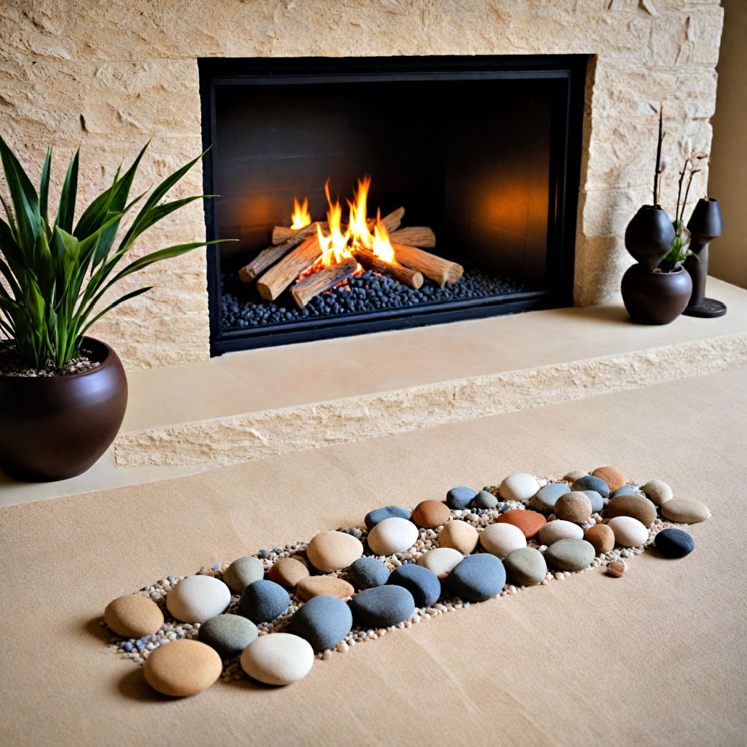 zen balance with a sand garden