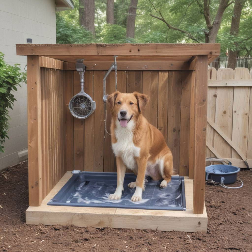 DIY backyard dog wash