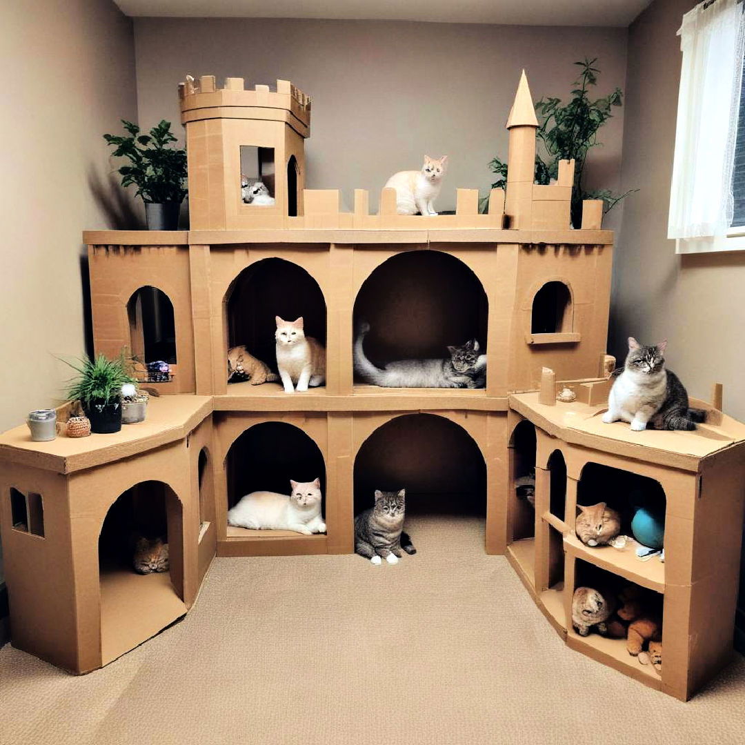 DIY cardboard castle