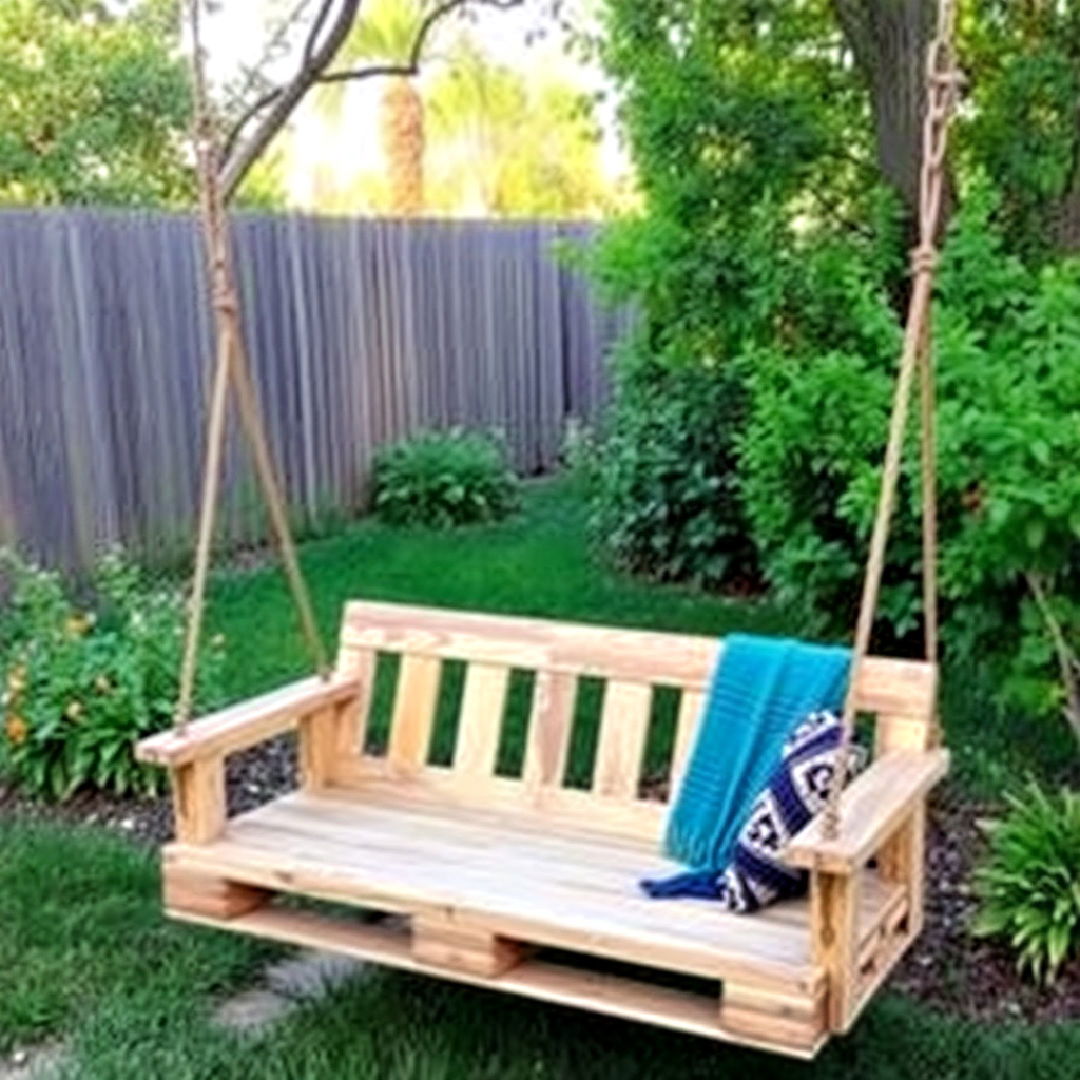 DIY pallet swing