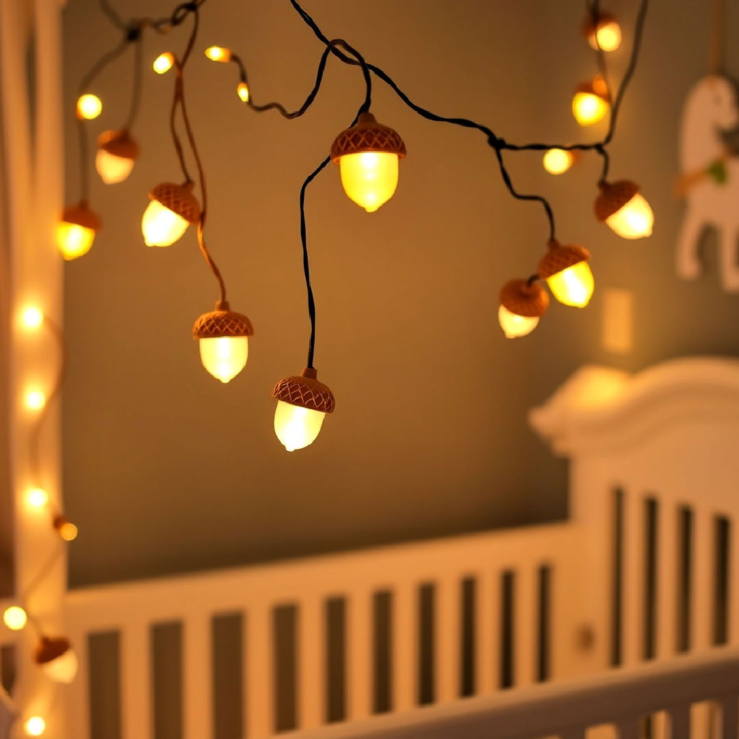 acorn string lights