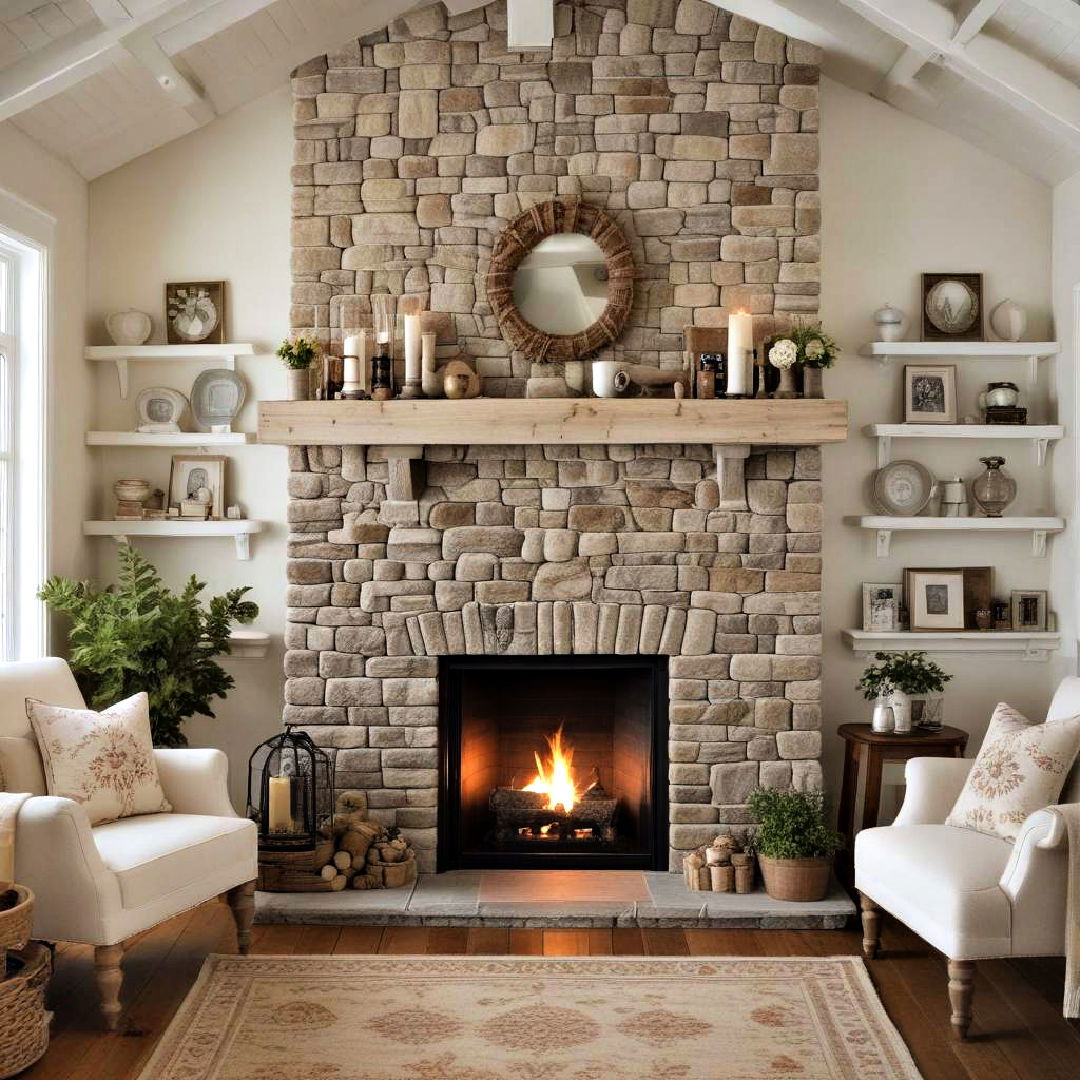 add an indoor fireplace for cozy comfort