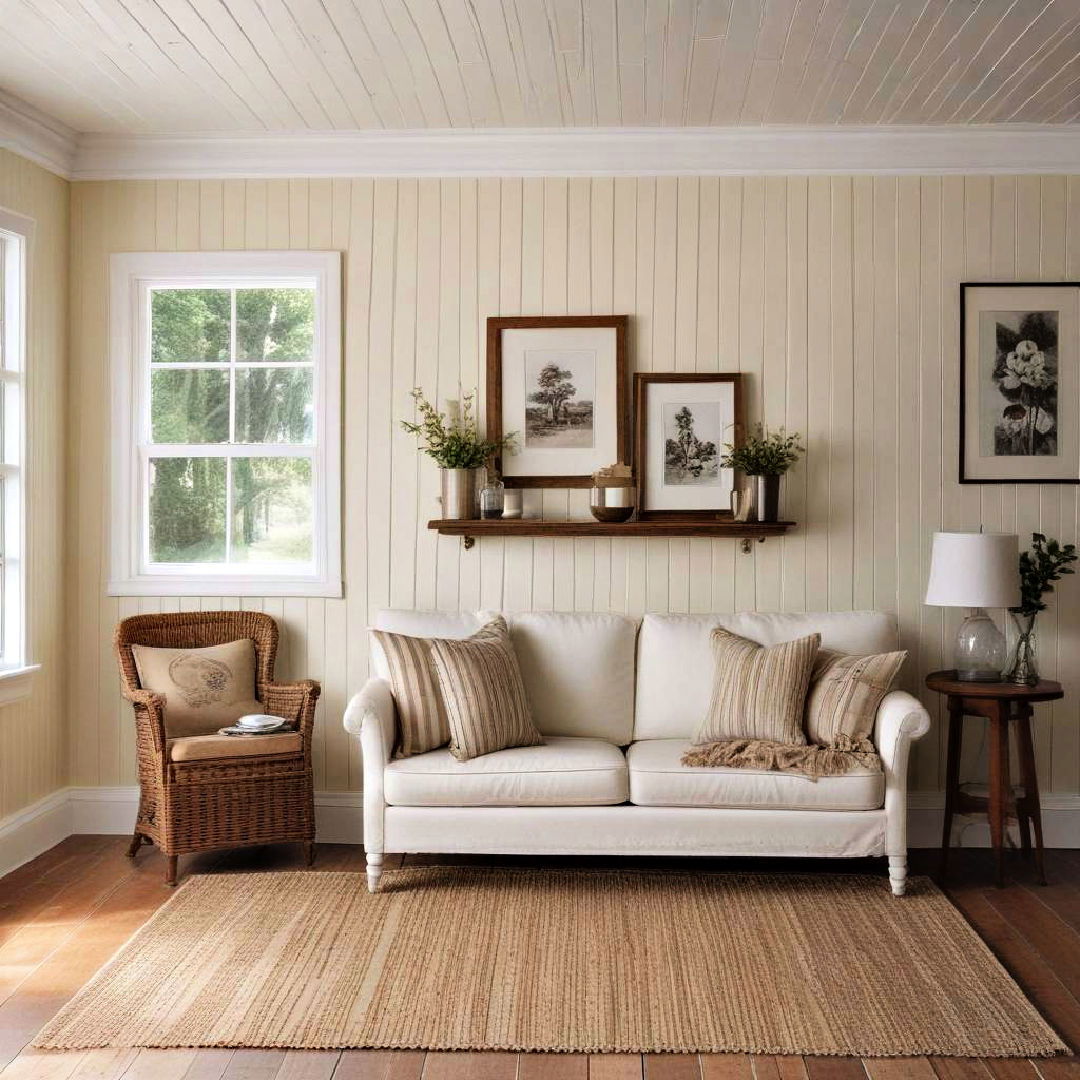 add beadboard for a classic cottage look