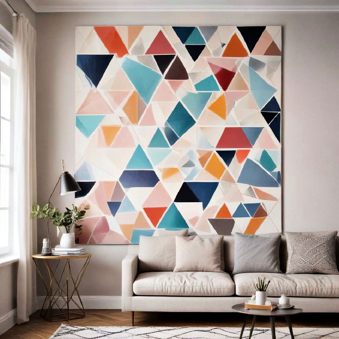 add geometric wall art