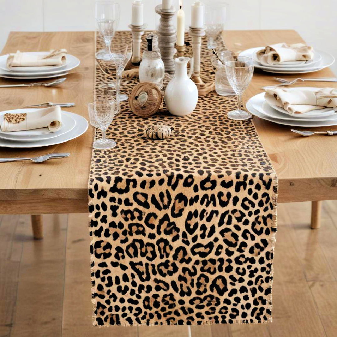 animal print runner