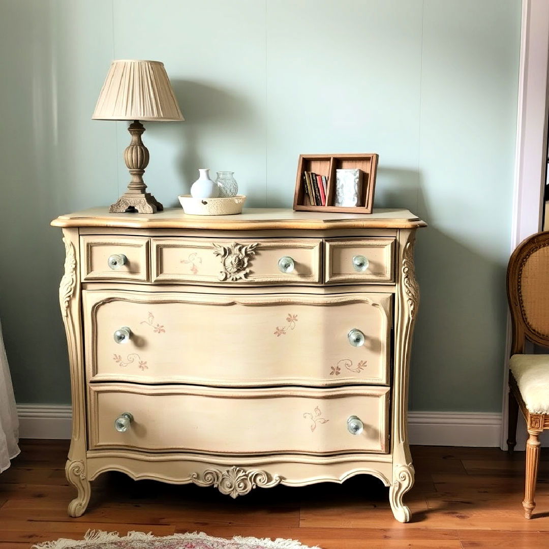 antique dressers with glass knobs