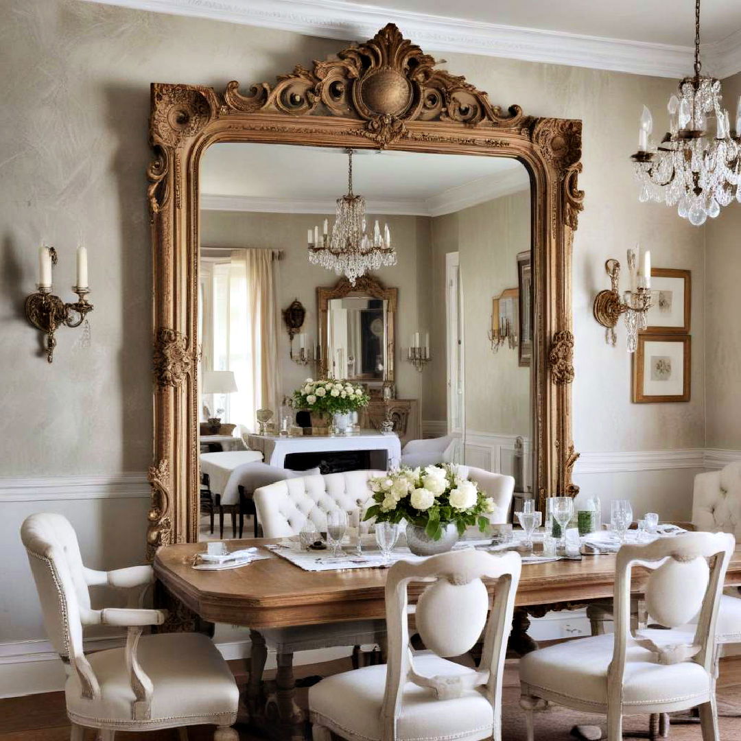 antique mirrors for a vintage charm