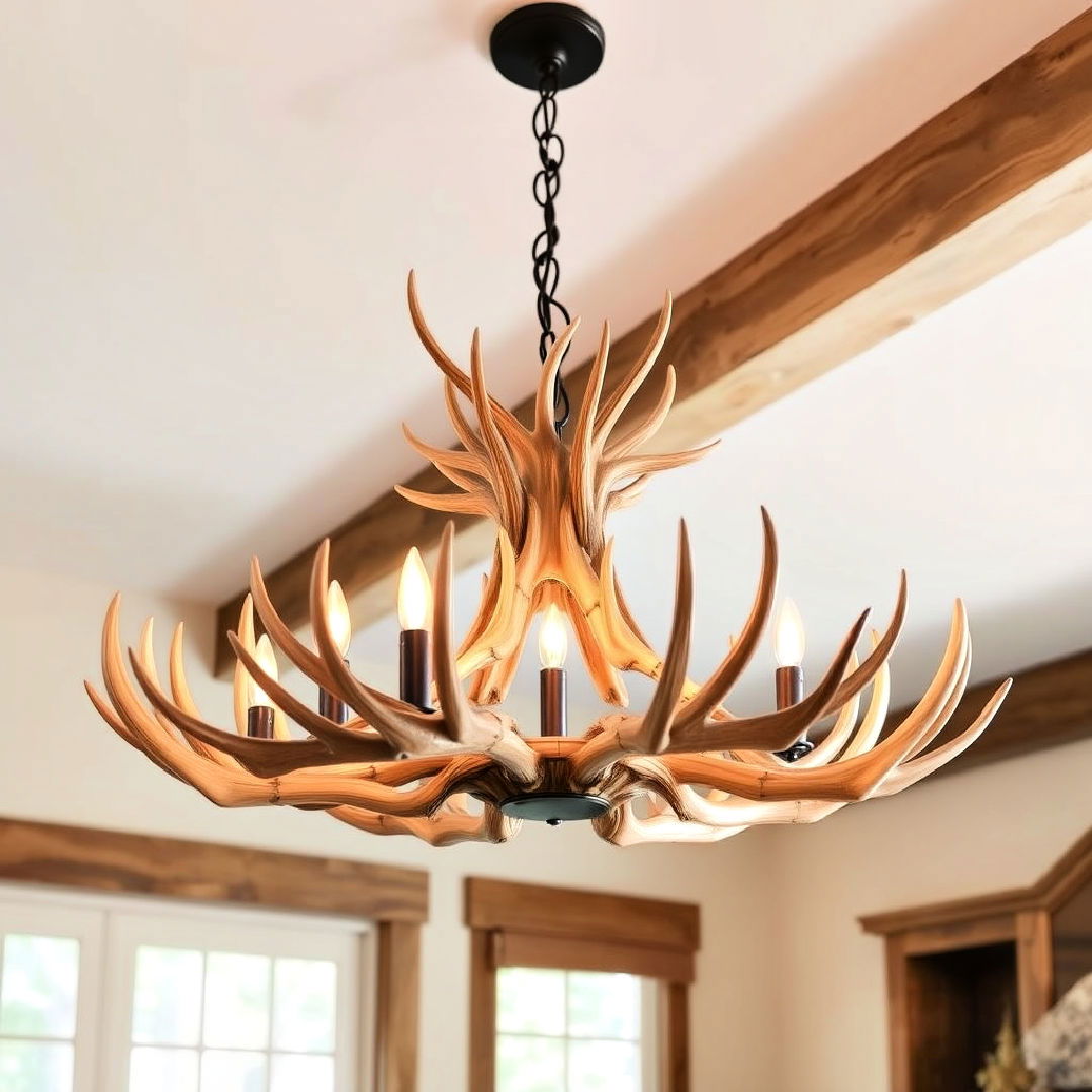 antler chandeliers