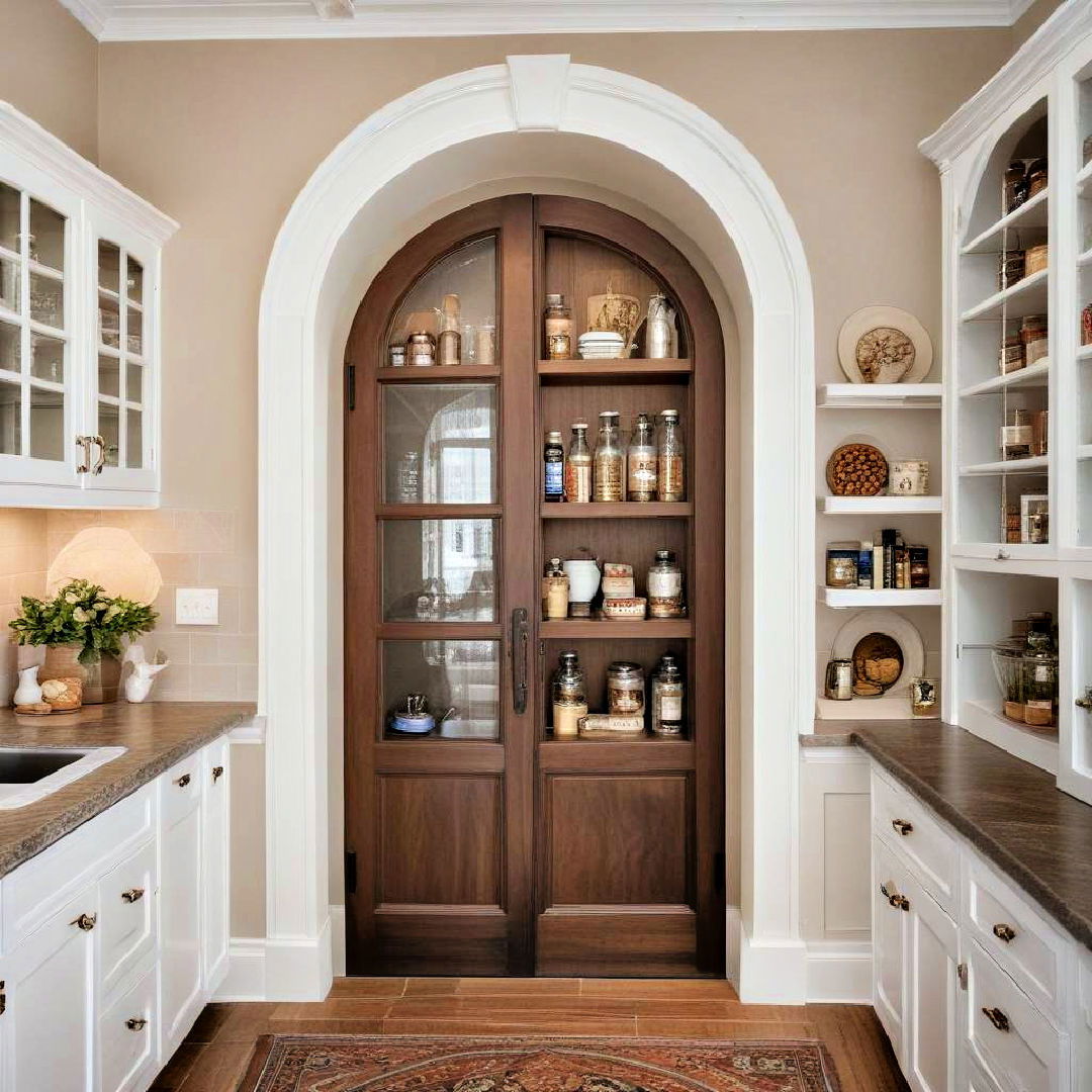 arched pantry door