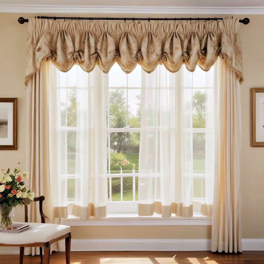 balloon valances for soft charm