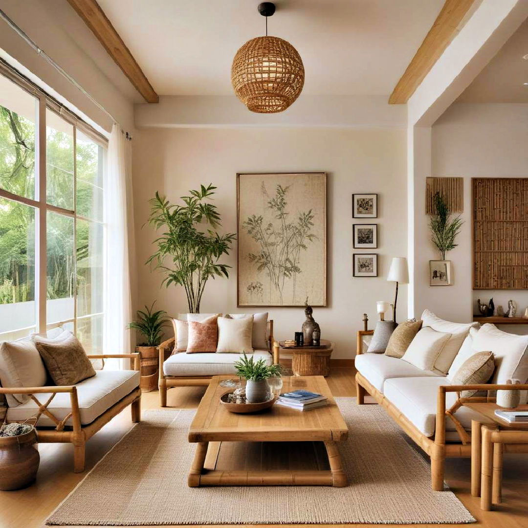 bamboo accents and furniture