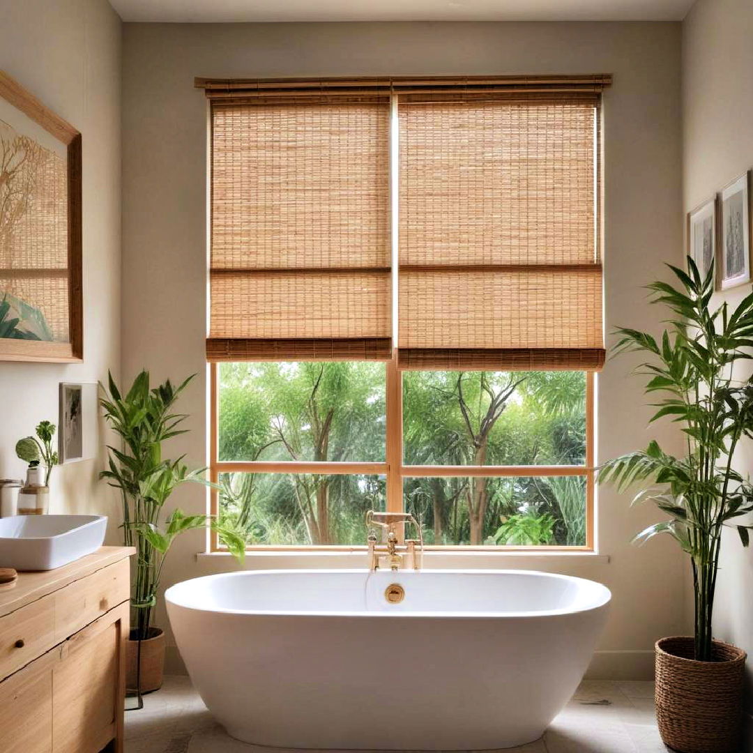 bamboo blinds for natural privacy