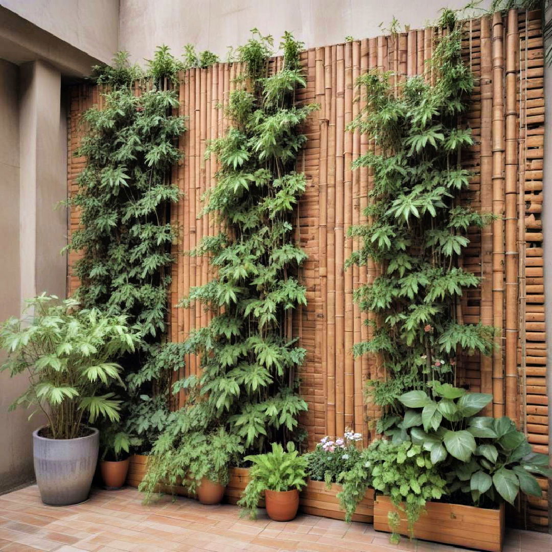 bamboo garden wall