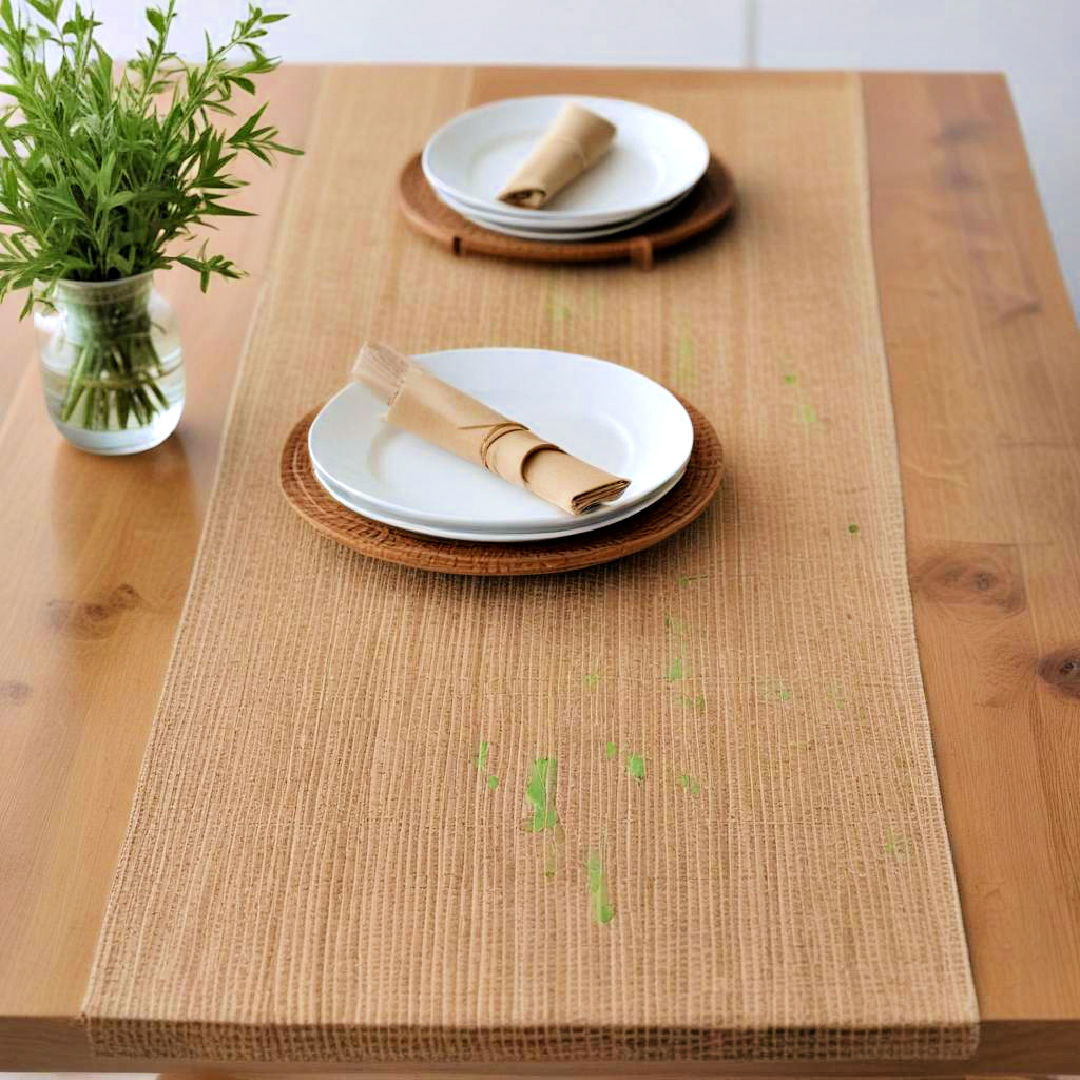 bamboo table runner