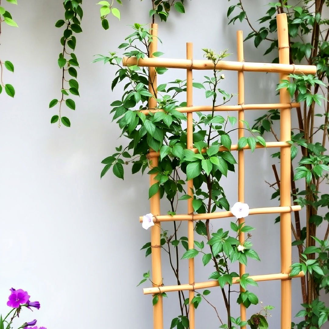 bamboo trellis for a zen garden