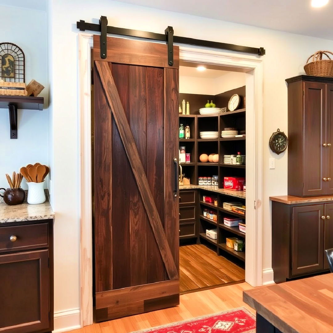 barn door style pantry