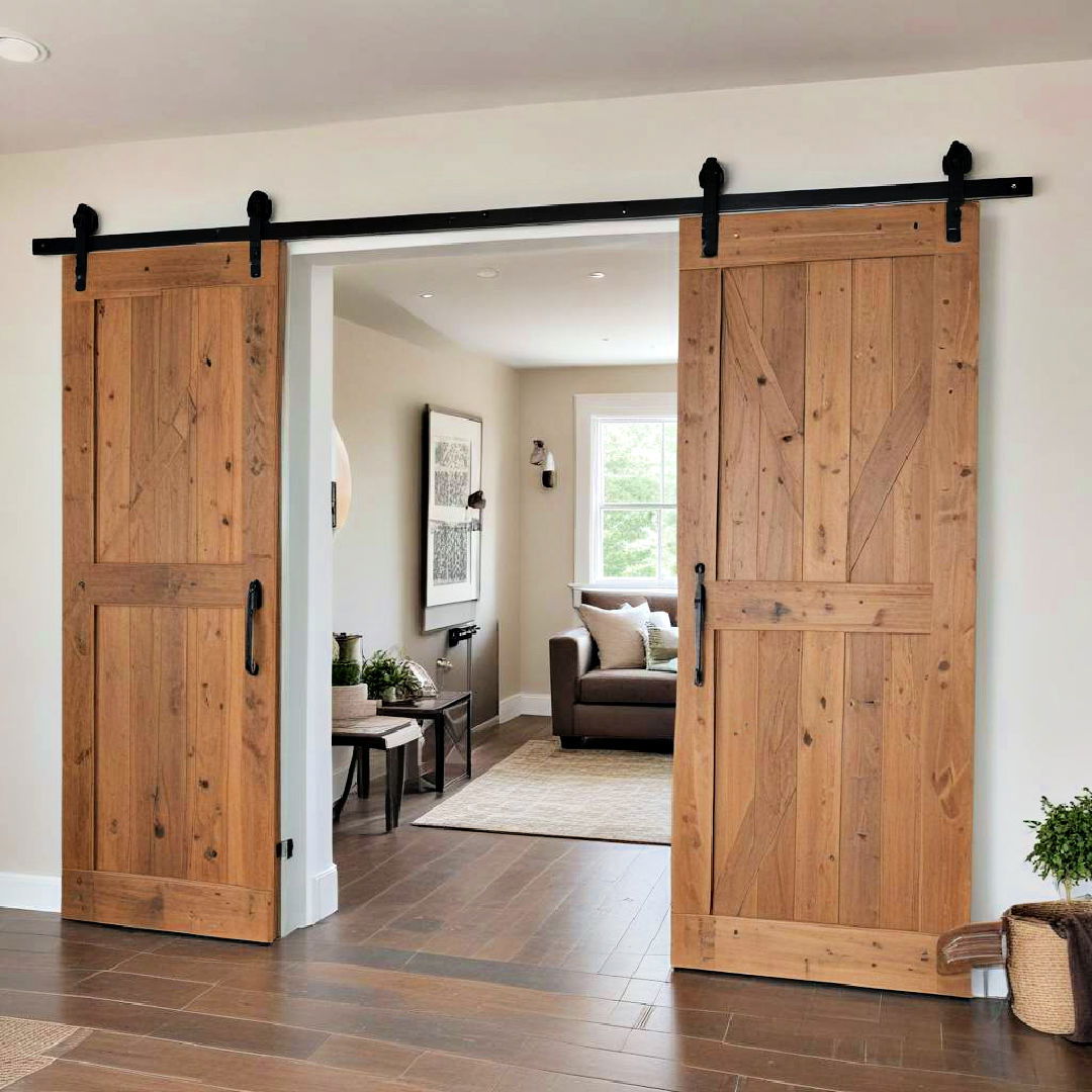 barn doors on a track