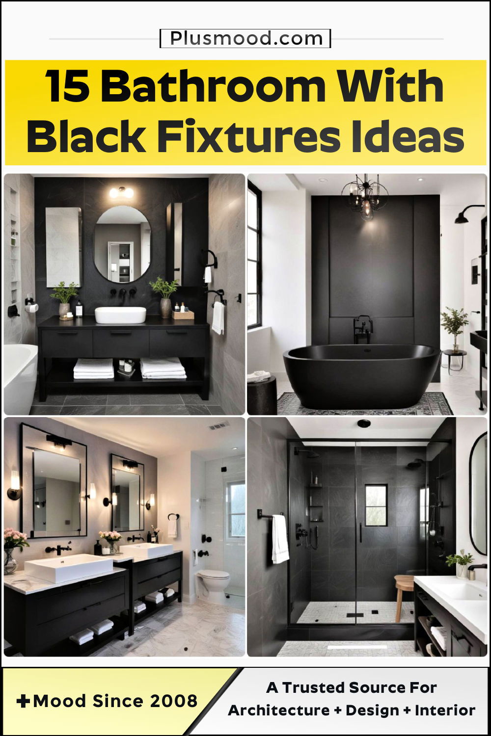 bathroom with black fixtures ideas and inspiration