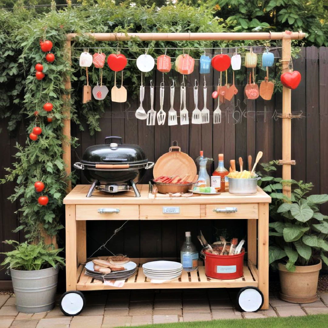 bbq station setup