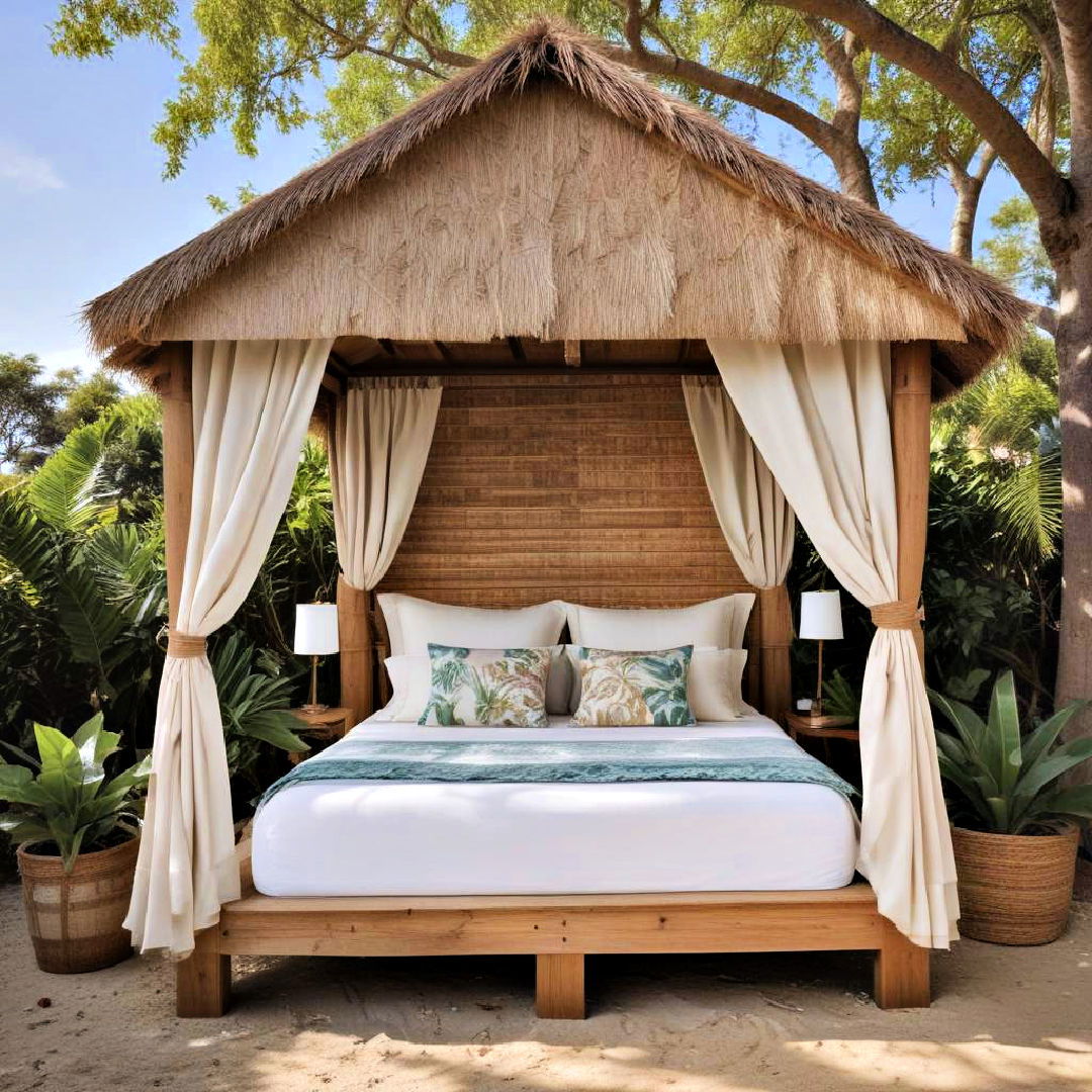 beach style cabana bed