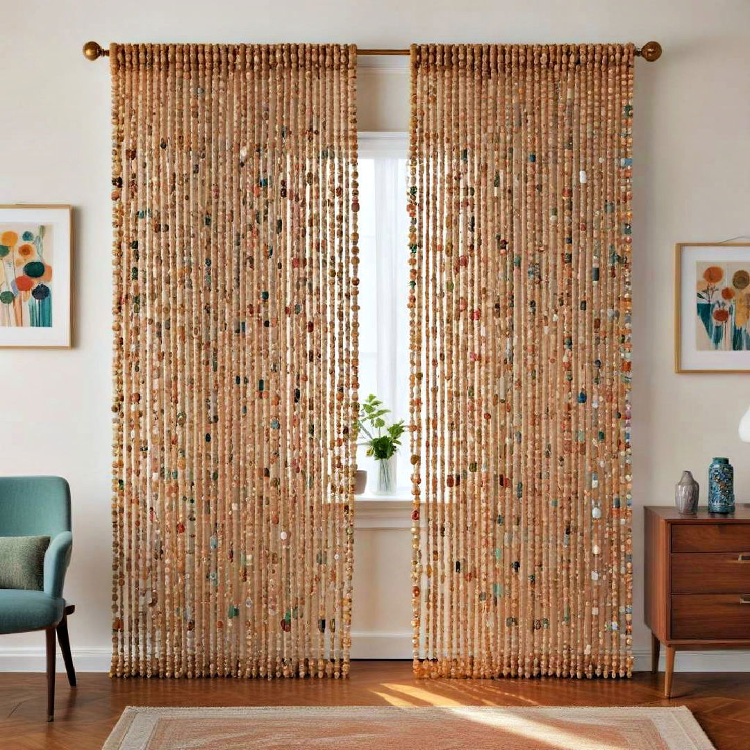 beaded curtains for a groovy entrance