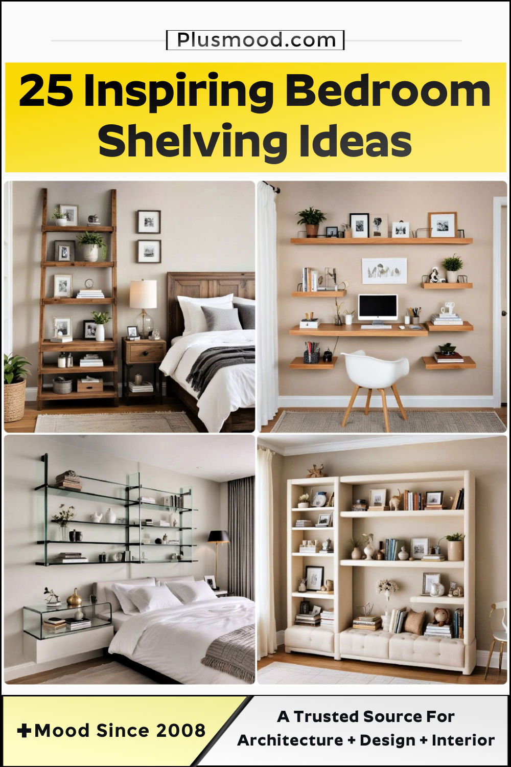 bedroom shelving ideas and inspiration