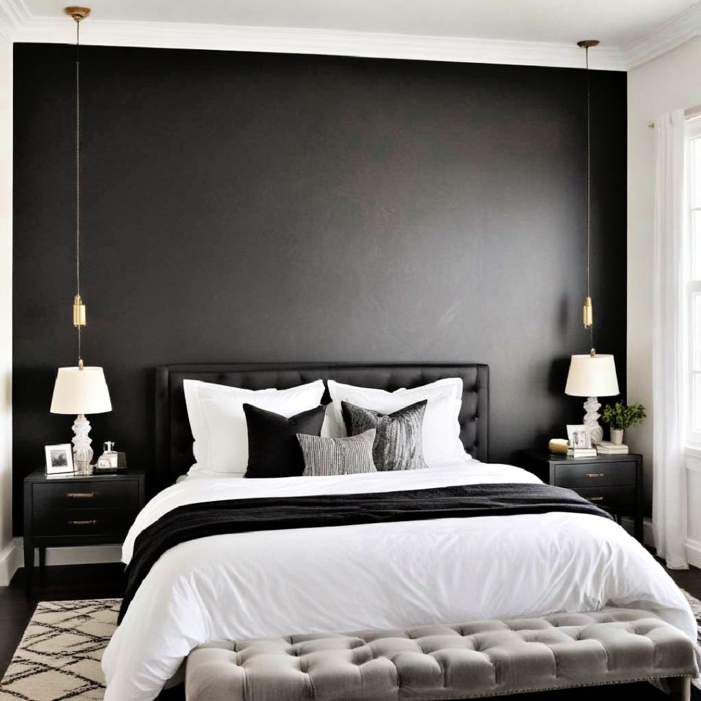 black accent wall