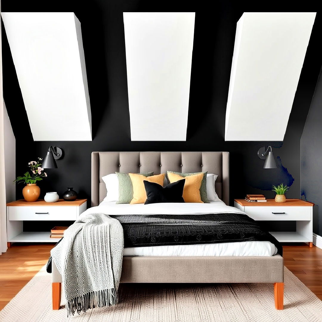 black accent wall for bold contrast