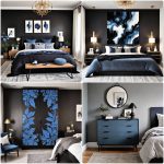 black and blue bedroom ideas