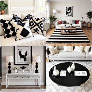 black and white living room ideas