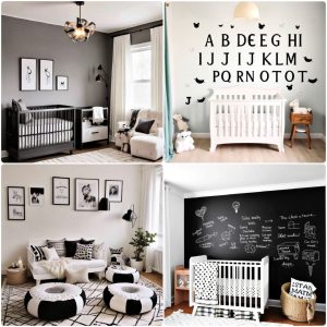 black and white nursery ideas