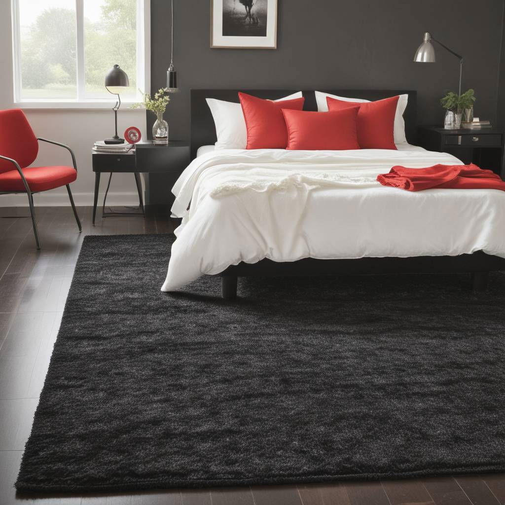 black area rug