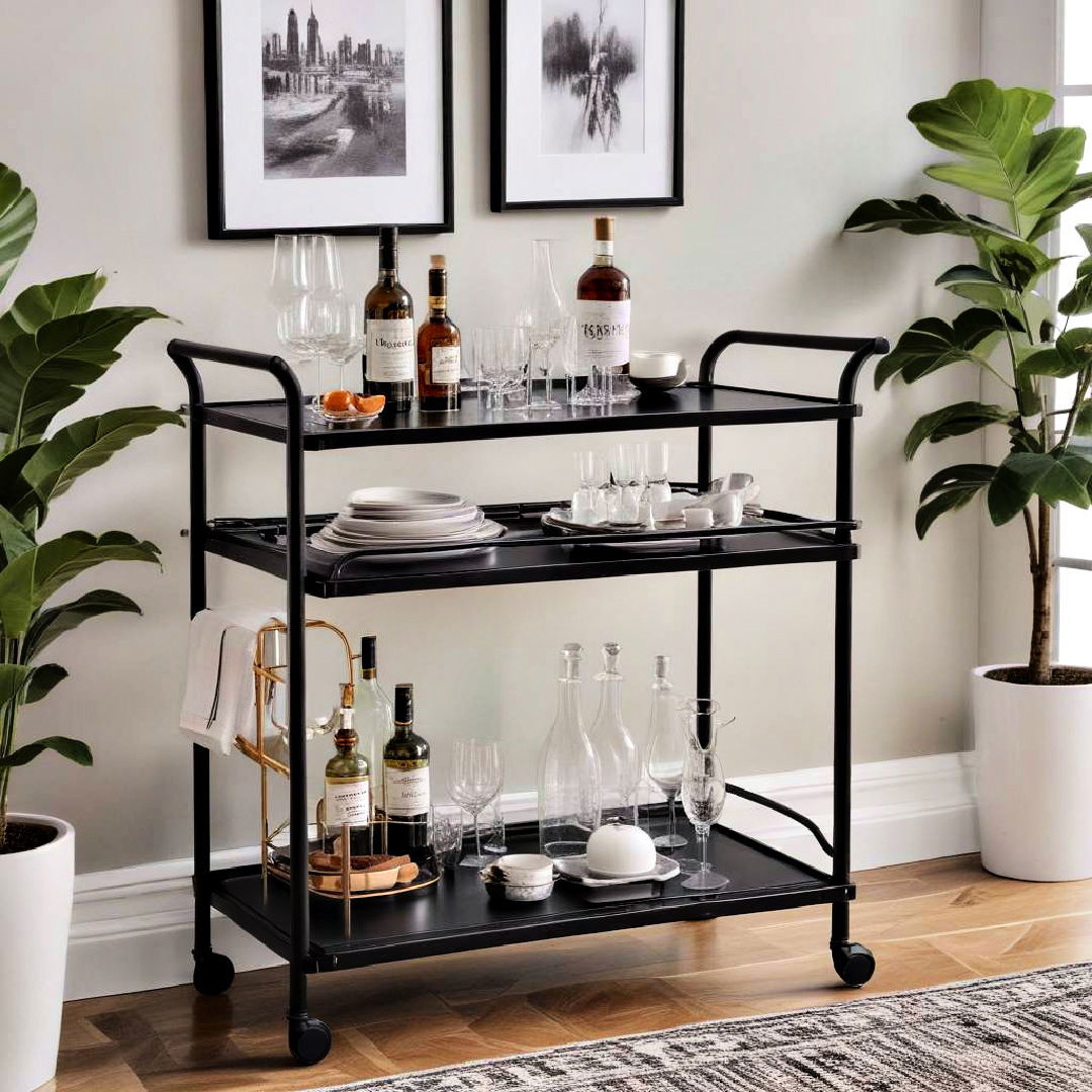 black bar cart