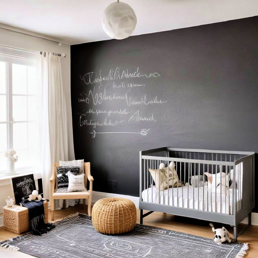 black chalkboard wall