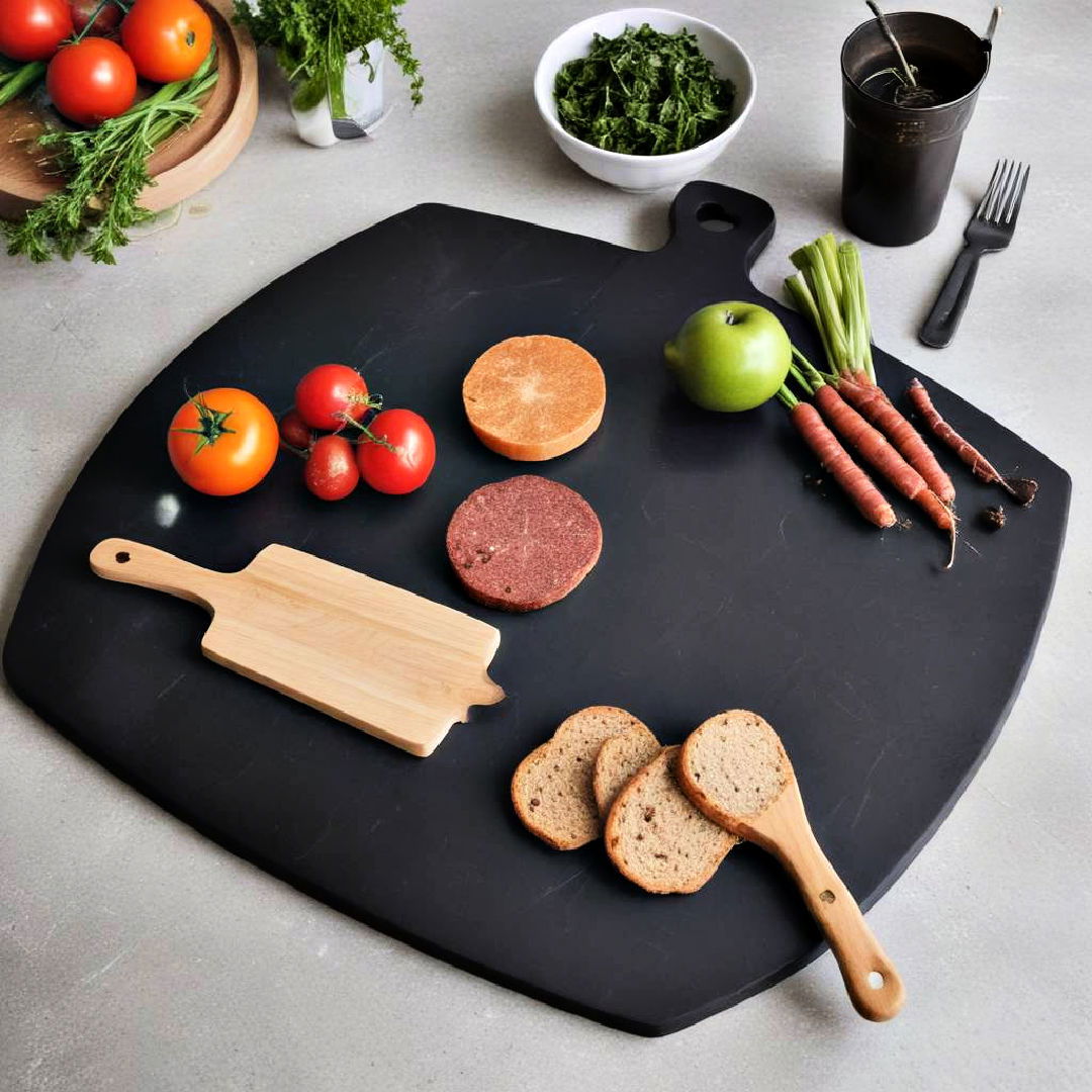 black cutting boards