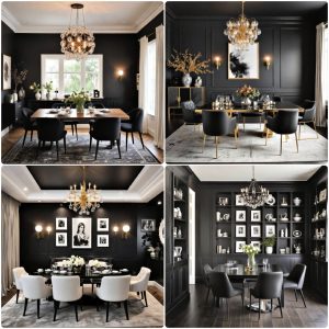 black dining room ideas