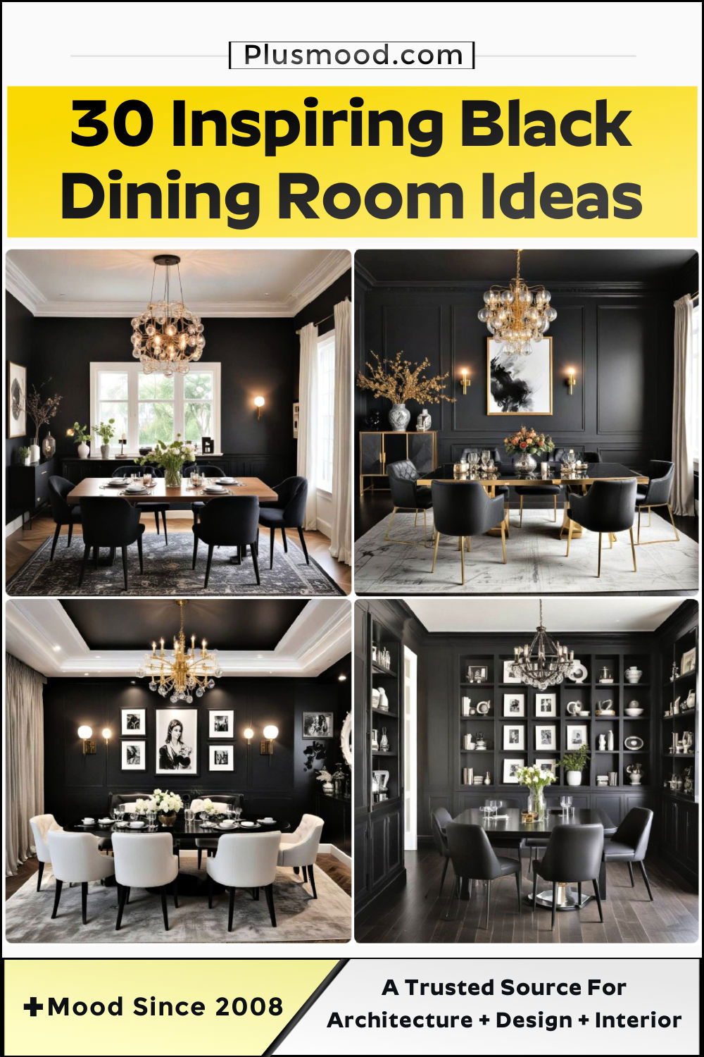 black dining room ideas and inspiration