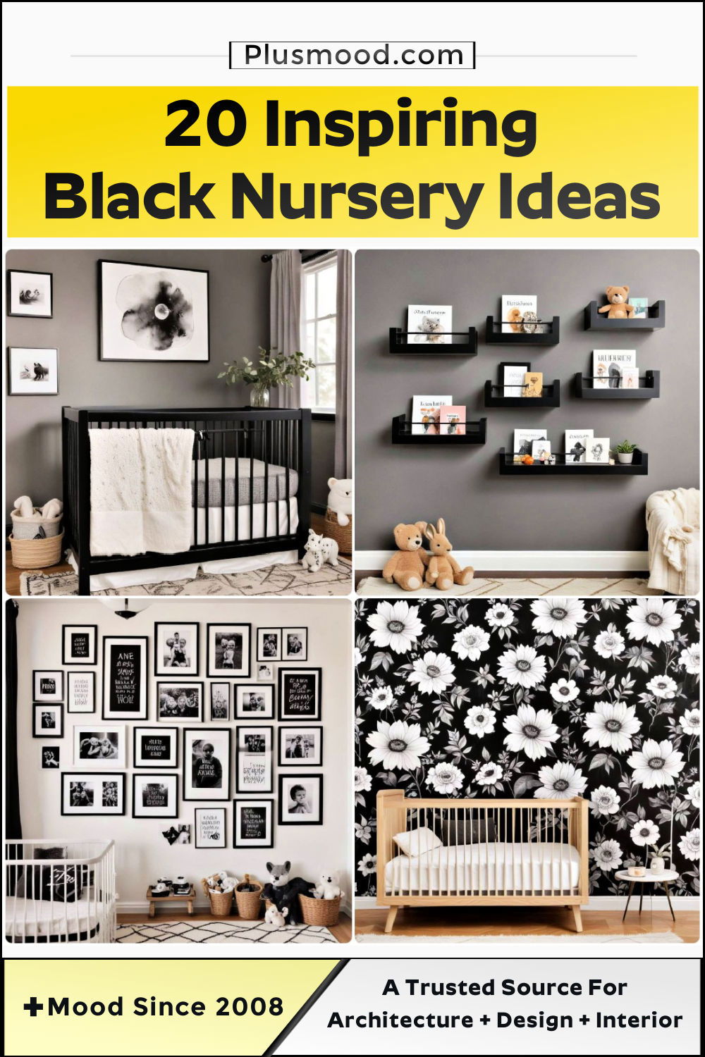 black nursery ideas and inspiration