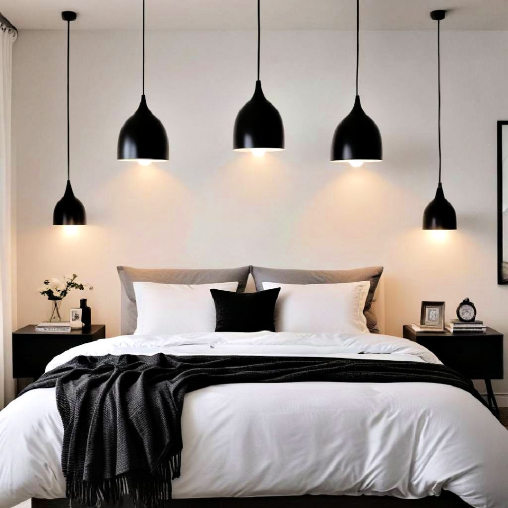 black pendant lights