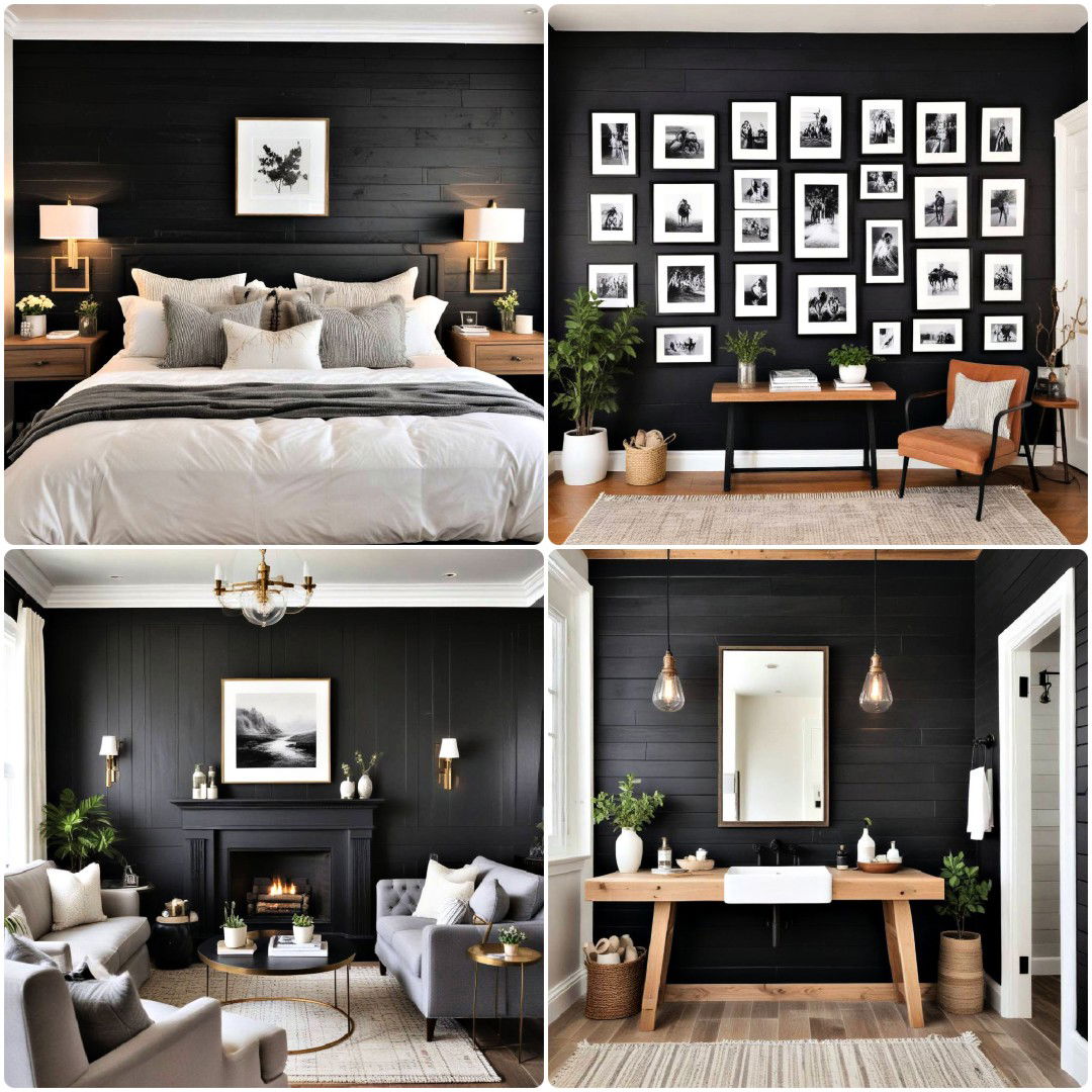 25 Black Shiplap Wall Ideas for A Modern Touch