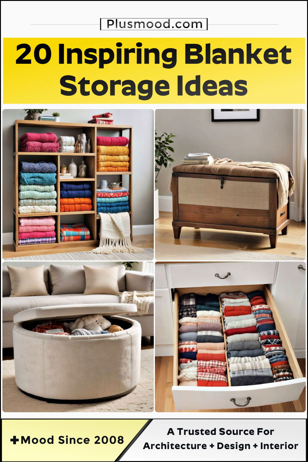 blanket storage ideas and inspiration