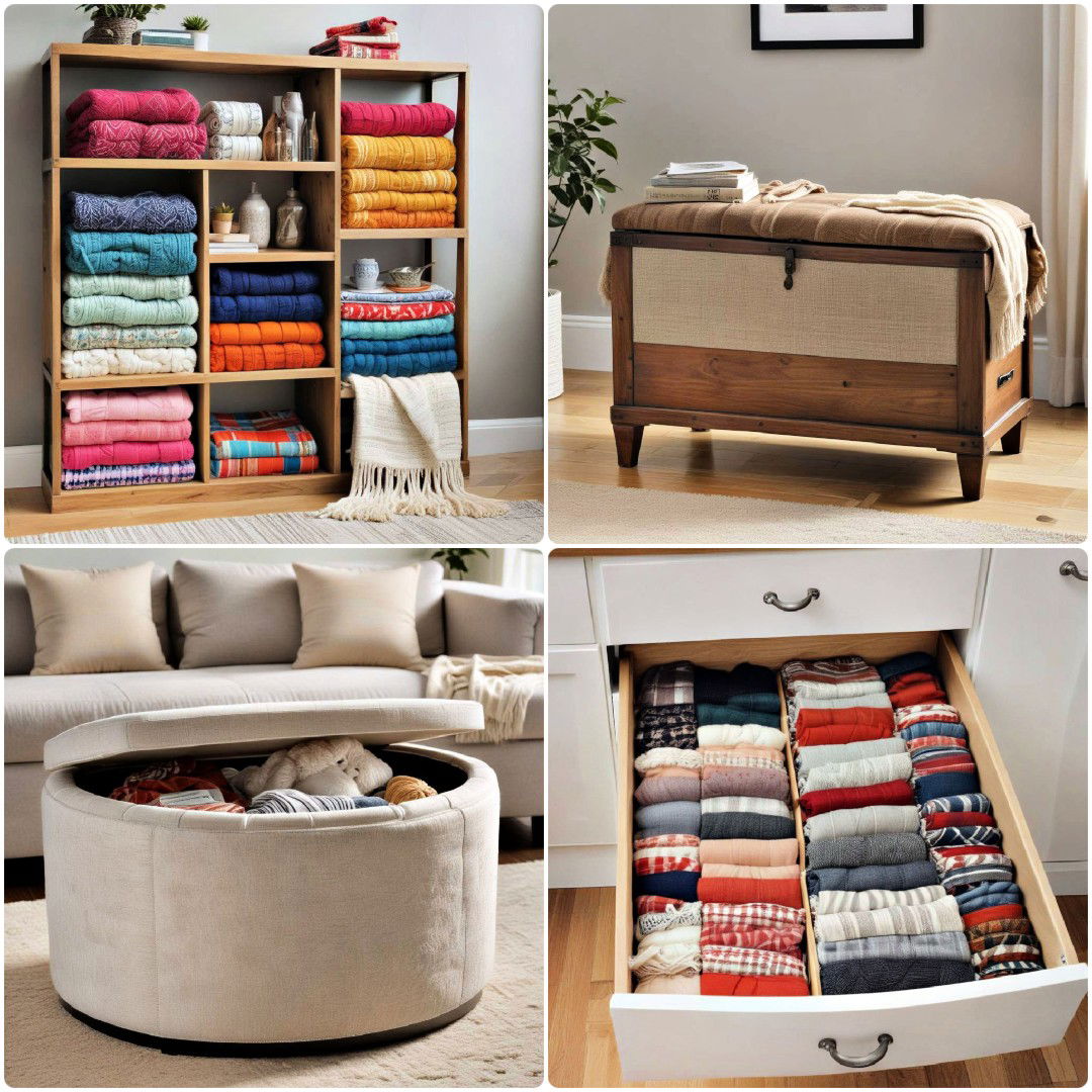 20 Blanket Storage Ideas To Maximize Space and Declutter