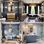 blue and gold bathroom ideas